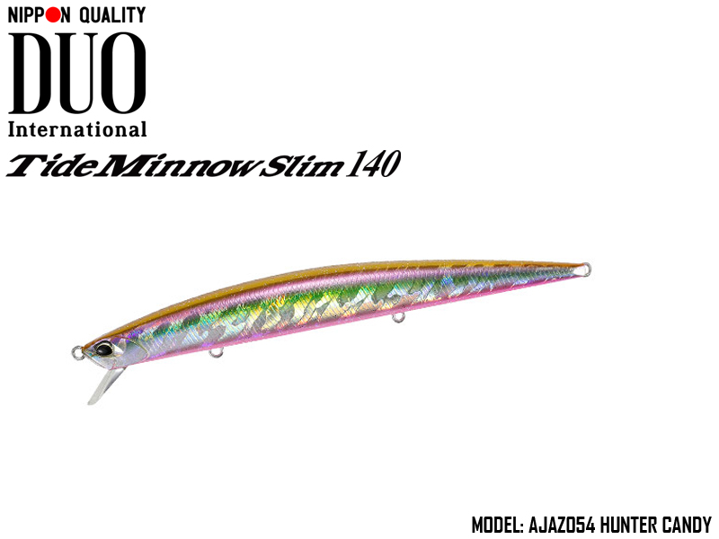 DUO Tide Minnow Slim 140 Lures (Length: 140mm, Weight: 18g, Model: AJAZ054 Hunter Candy)
