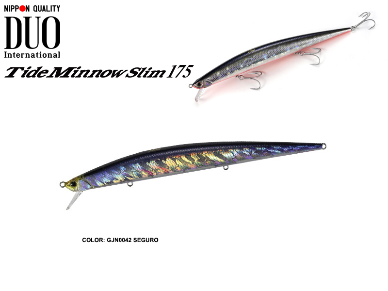 DUO Tide-Minnow Slim 175 Lures (Length: 175mm, Weight: 27g, Color: GJN0042 Seguro)