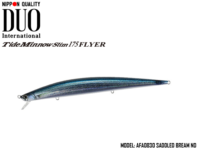 DUO Tide-Minnow Slim 175 Flyer (Length: 175mm, Weight: 29g, Color: AFA0830 Saddled Bream ND)