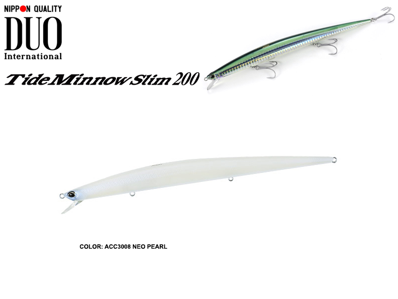 DUO Tide Minnow Slim 200 (Length: 200mm, Weight: 27gr, Color: ACC3008 Neo Pearl)