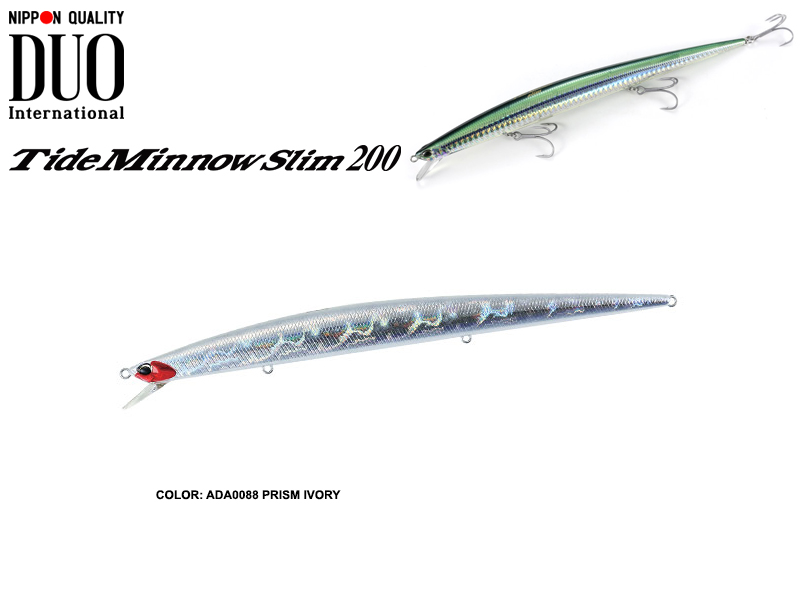 DUO Tide Minnow Slim 200 (Length: 200mm, Weight: 27gr, Color: ADA0088 Prism Ivory)