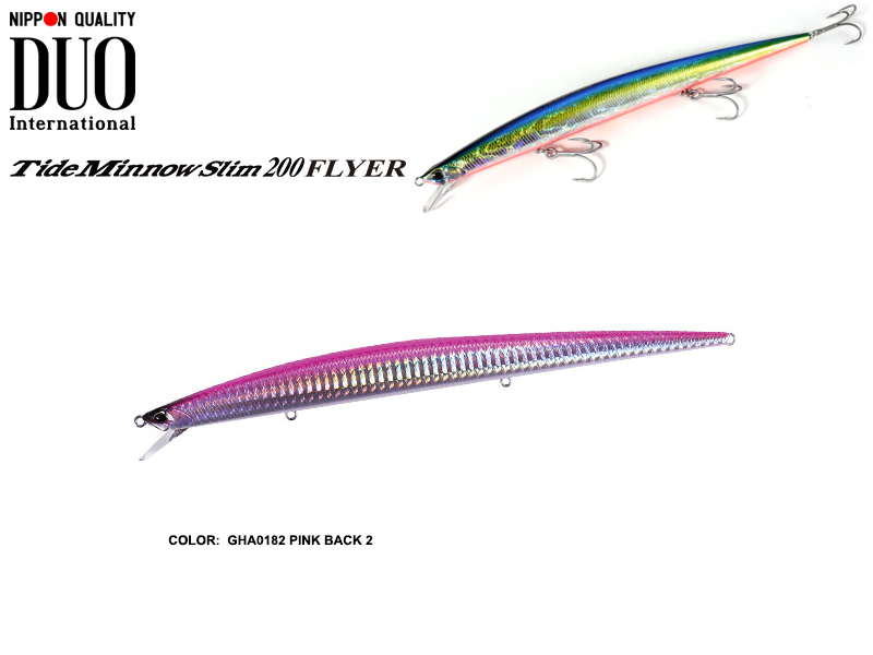DUO Tide Minnow Flyer 200 (Length: 200mm, Weight: 29.3gr, Color: GHA0182 Pink Back 2)