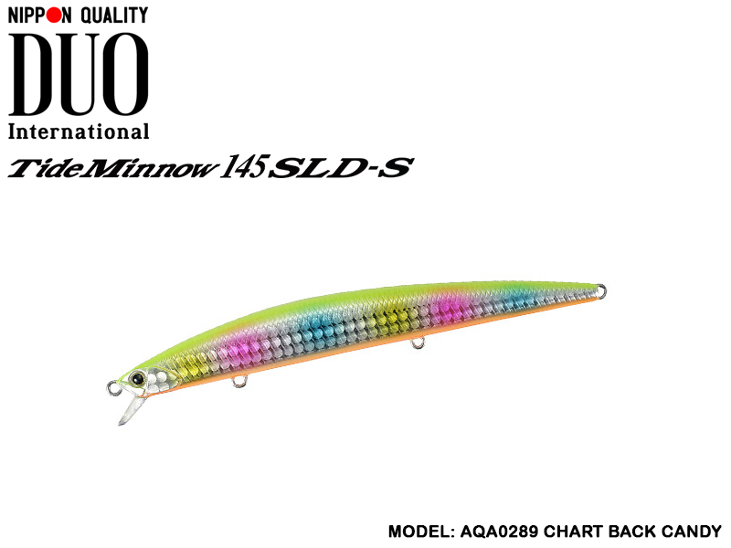 DUO Tide Minnow 145 SLD-S ( Length: 145cm, Weight: 22.5gr, Color: AQA0289 Chart Back Candy)