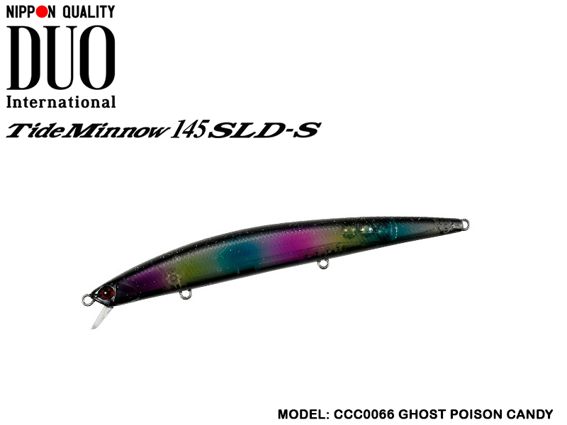 DUO Tide Minnow 145 SLD-S ( Length: 145cm, Weight: 22.5gr, Color: CCC0066 Ghost Poison Candy)