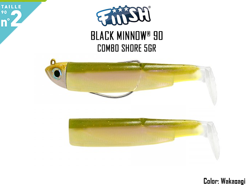 FIIISH Black Minnow 90 - Combo Shore (Weight: 5gr, Color: Wakasagi + Wakasagi Body )