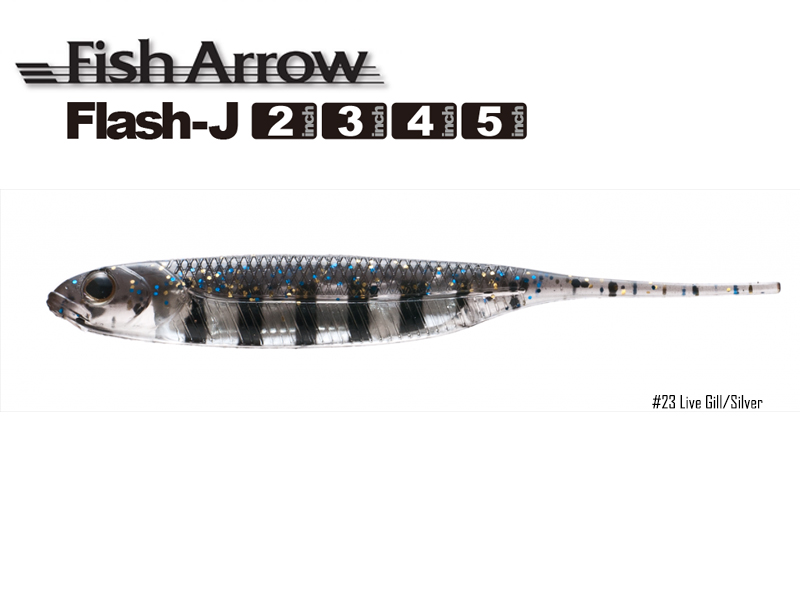 Fish Arrow Flash-J 5'' (Length: 5'', Color:#23 Live Gill/Silver, Pack:5pcs)