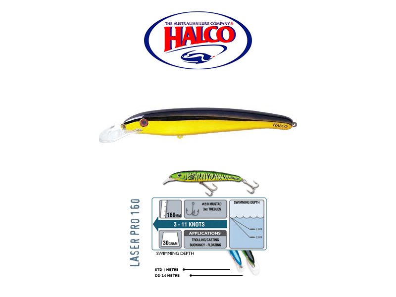 Halco Laser Pro 160 DD (160mm, 30gr, Color: H51)
