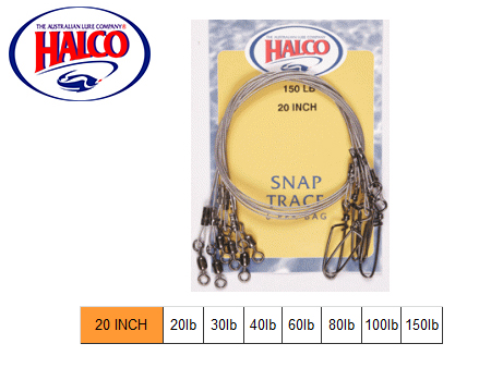 Halco Snap Traces (20”, 100LB, 6pcs)