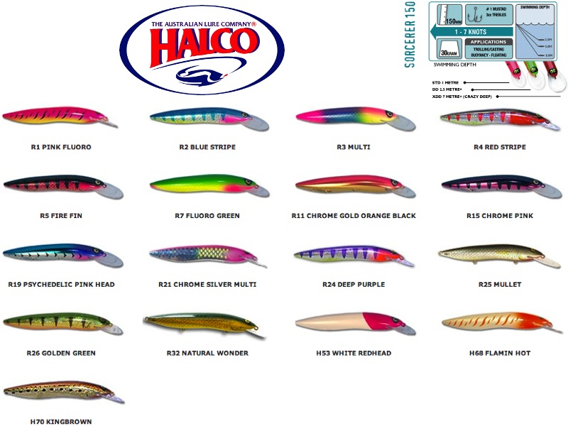 Halco Sorcerer 150XDD (150mm, 30g, Color: H68)