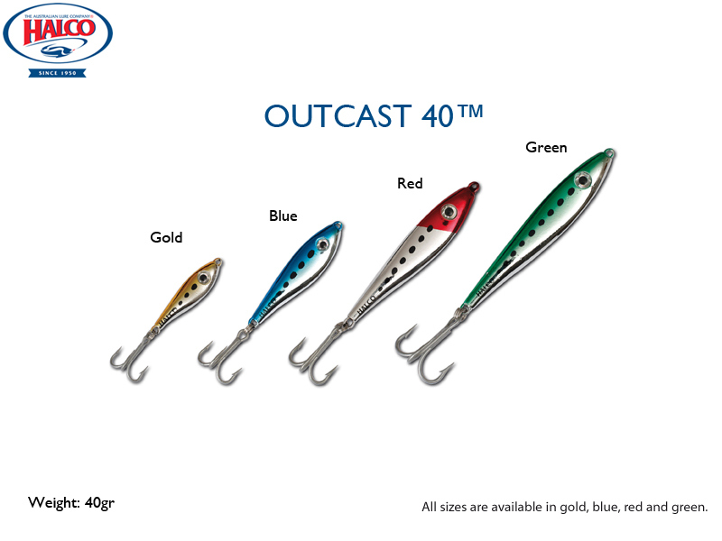Halco Outcast 40 (Length:95mm Weight:40gr, Color: Blue)
