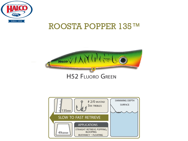 Halco Roosta Popper 135 (135mm, 47gr, Color: H52)