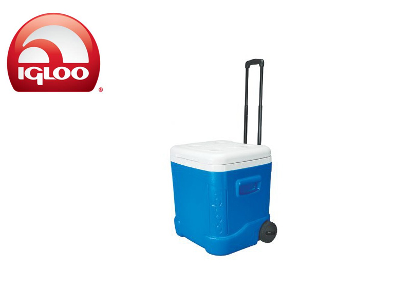 Igloo Cooler Ice Cube 60 Roller (Blue, 57 liters)
