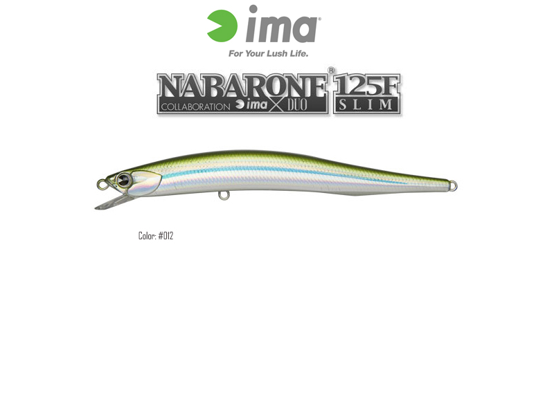 IMA Nabarone 125F Slim (Length: 125mm, Weight: 14gr, Color:012)