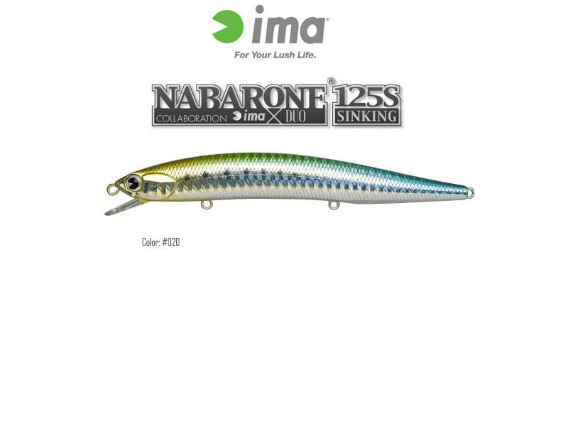 IMA Nabarone 125S (Length: 120mm, Weight: 17.5gr, Color:020)