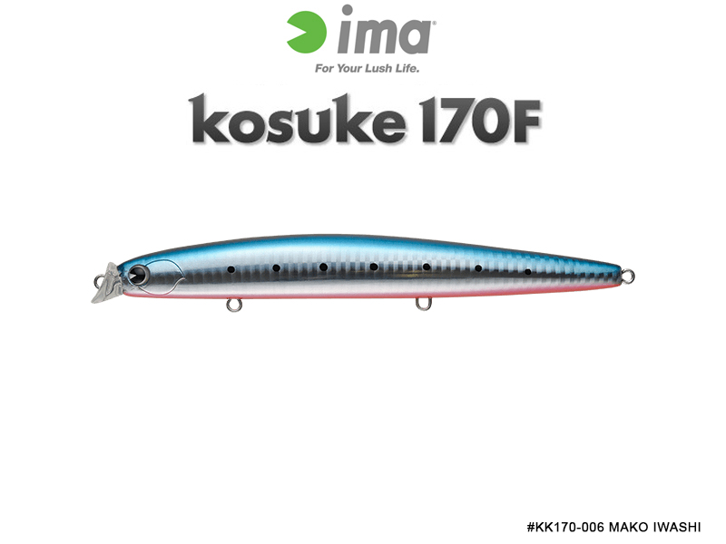 IMA Kosuke 170F (Length: 17cm, Weight: 39gr, Color: #KK170-006 Mako Iwashi)