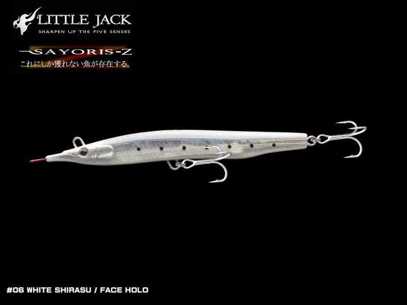 Little Jack Sayoris-Z Series (Length: 133mm, Weight: 29gr, Color: #06 White Shirasu Face Holo)