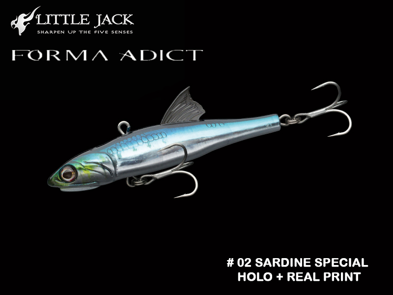 Little Jack Forma Adict (Length: 78mm, Weight: 22gr, Color: #02 Sardine Special Holo + Real Print)