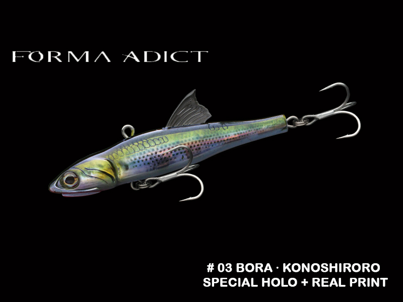 Little Jack Forma Adict (Length: 78mm, Weight: 22gr, Color: #03 Bora � Konoshiroro Special Holo + Real Print)