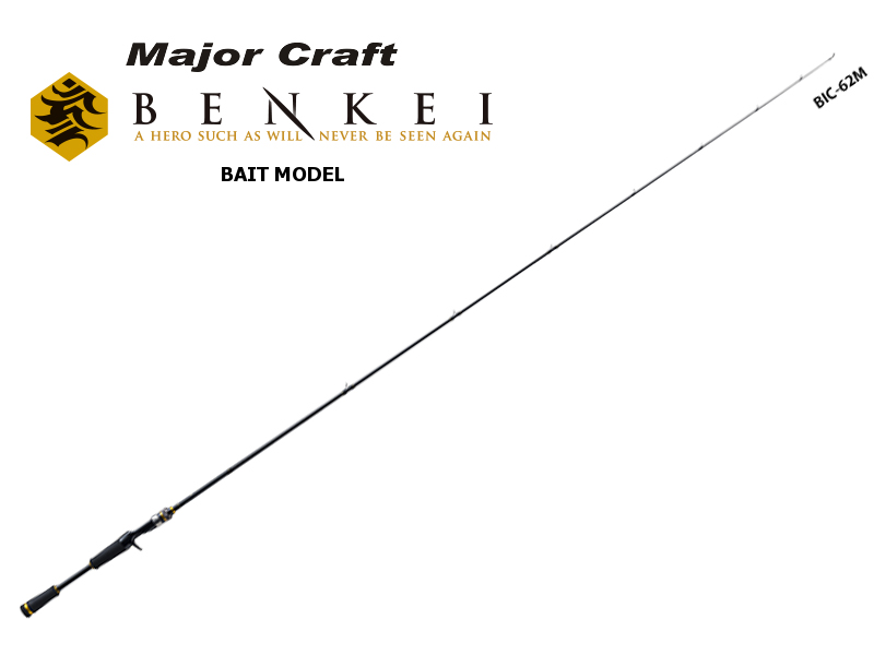 Major Craft Benkei Bait Model BIC-62M (Length: 1.89mt, Lure: 1/4-3/4 oz)