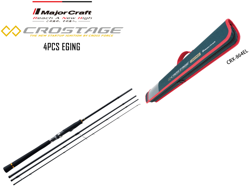 Major Craft New Crostage CRX-864EL 4pcs Eging Series (Length: 2.62mt, Egi: 2.0-3.5)