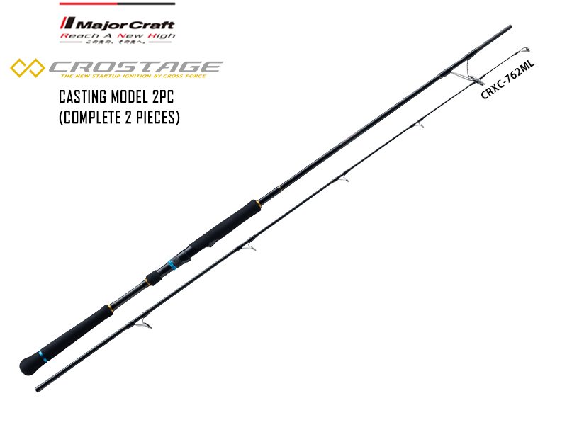 Major Craft New Crostage Casting model 2 pc CRXC-762ML (Length: 2.32mt, Lure: 15-60gr)