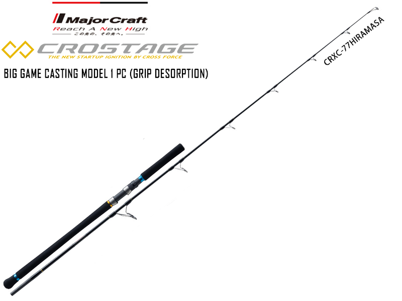 Major Craft New Crostage BIG GAME CASTING model 1 pc CRXC-86HIRAMASA (Length: 2,62mt, Lure: 60-100gr)