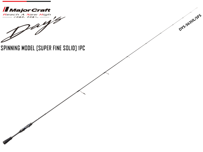 Major Craft Day's Spinning Model [Super Fine Solid] 2pc DYS-S632UL/SFS ( Length: 1.92mt, Lure: 1/64-3/16 oz)