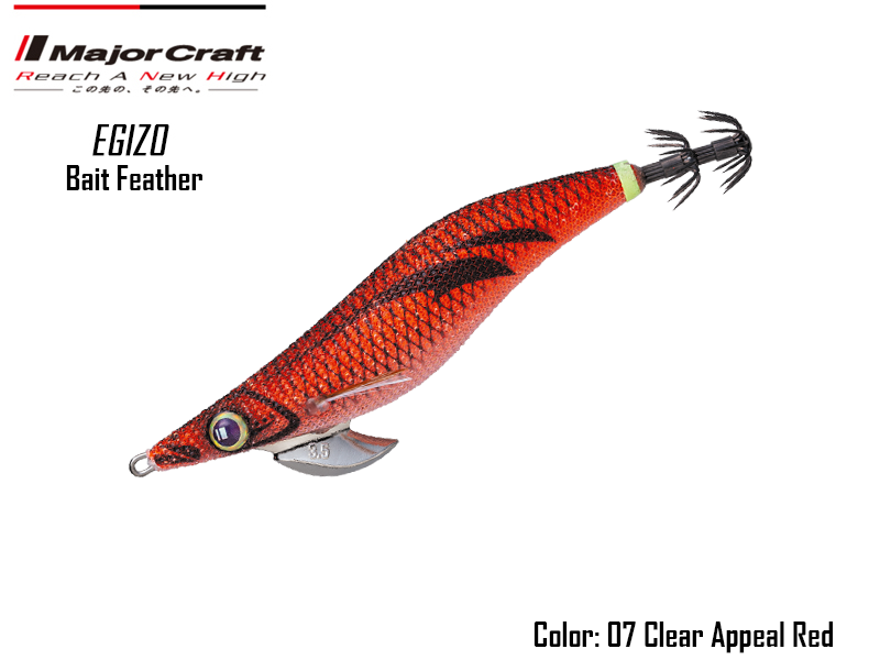 Major Craft Egizo Bait Feather-3.5 (Size:3.5, Weight: 20gr, Color: #07)