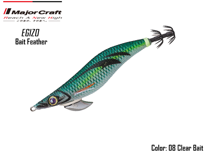 Major Craft Egizo Bait Feather-3.5 (Size:3.5, Weight: 20gr, Color: #08)