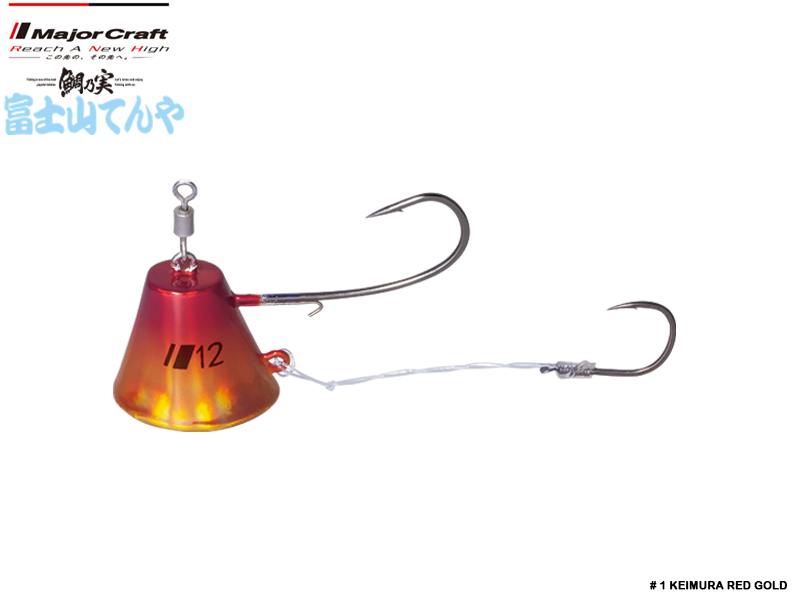 Major Craft Fujiyama Tenya (Size: 10, Weight: 40gr, Color: #01 Keimura Red Gold)