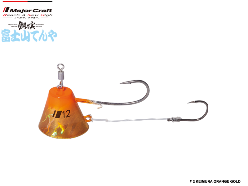 Major Craft Fujiyama Tenya (Size: 12, Weight: 48gr, Color: #02 Keimura Orange Gold)