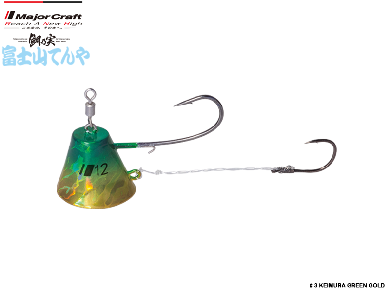 Major Craft Fujiyama Tenya (Size: 6, Weight: 24gr, Color: #03 Keimura Green Gold)
