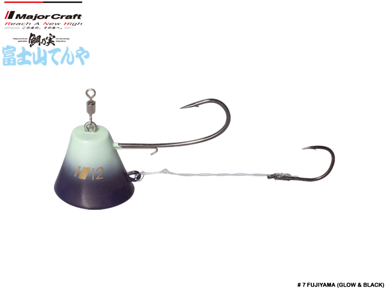 Major Craft Fujiyama Tenya (Size: 12, Weight: 48gr, Color: #07 Fujiyama Glow & Black)