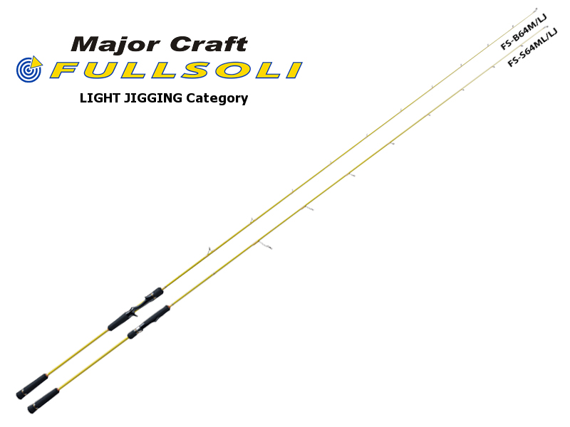 Major Craft Fullsoli Light Jigging Category FS-B64ML/LJ (Length: 1.95mt, Lure: 60-150gr)