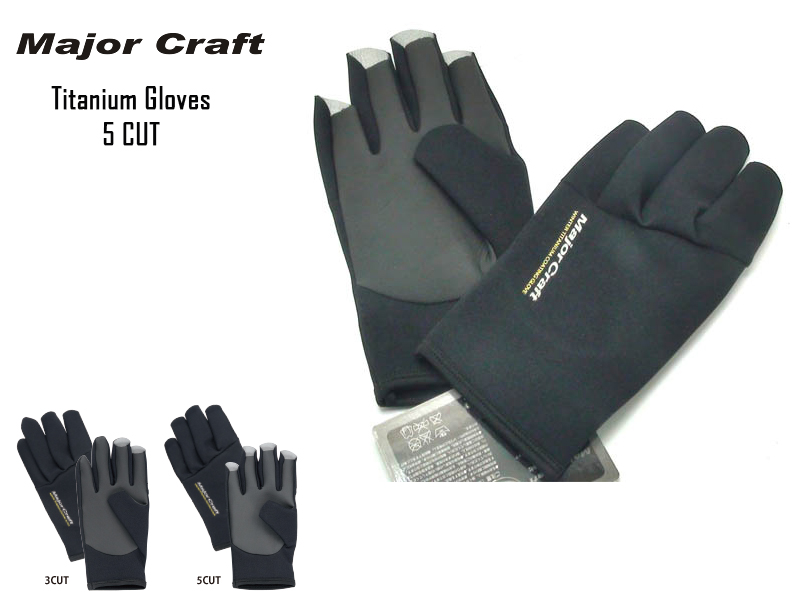 Major Craft Titanium Gloves 5 CUT Size: L
