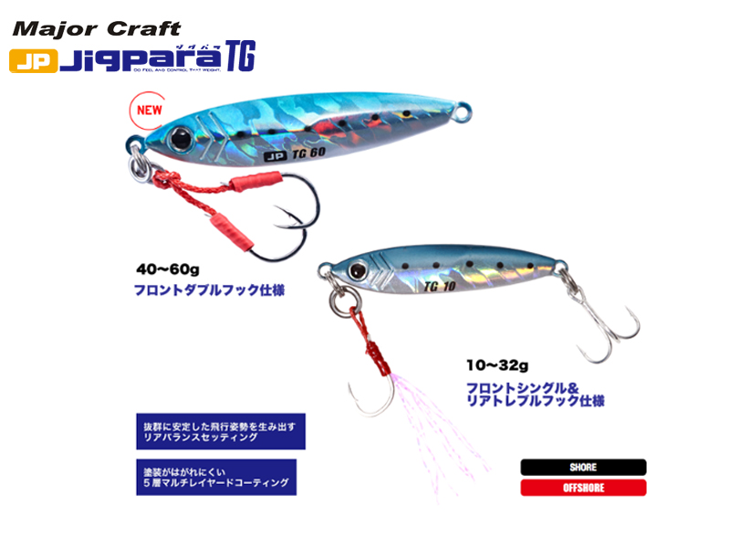 Major Craft Jigpara TG (Color: #01 Iwashi, Weight: 10gr)