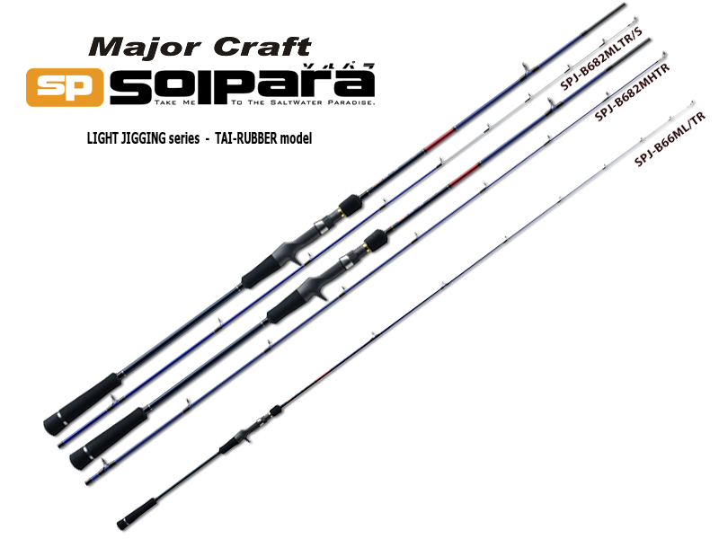 Major Craft Solpara Light Jigging Series Tai Rubber Model SPJ-B682MHTR (Length: 2.07mt, Lure: MAX 180gr)