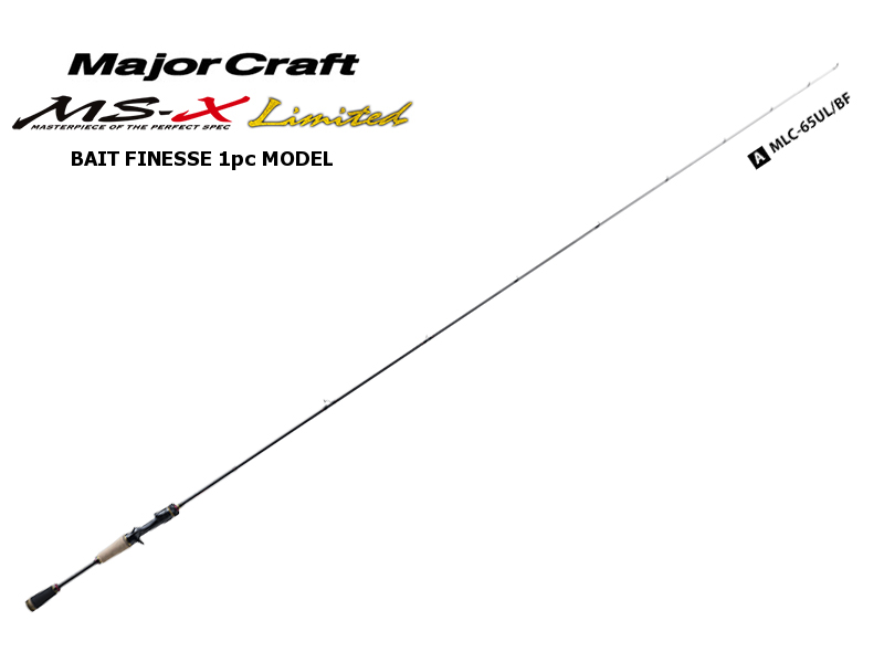 MajorCraft Ms-X Limited Baitcasting 1pc Model MLC-65UL/BF (Length: 1.98mt, Lure: 1/32-1/4)