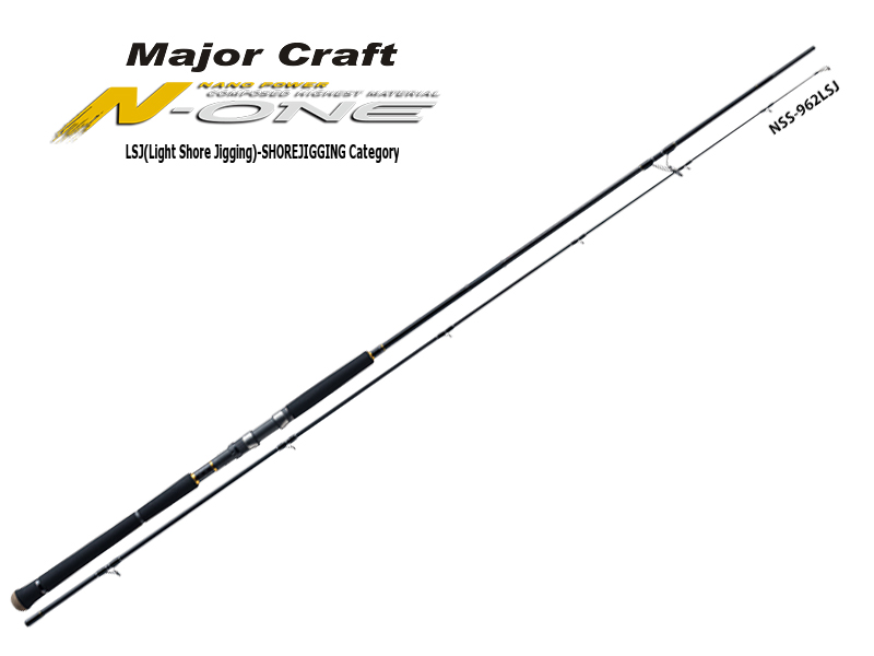 Major Craft N-One Light Shore Jigging Category 3 Piece Model NSS-963LSJ (Length: 2.93mt, Lure: 30-50gr)