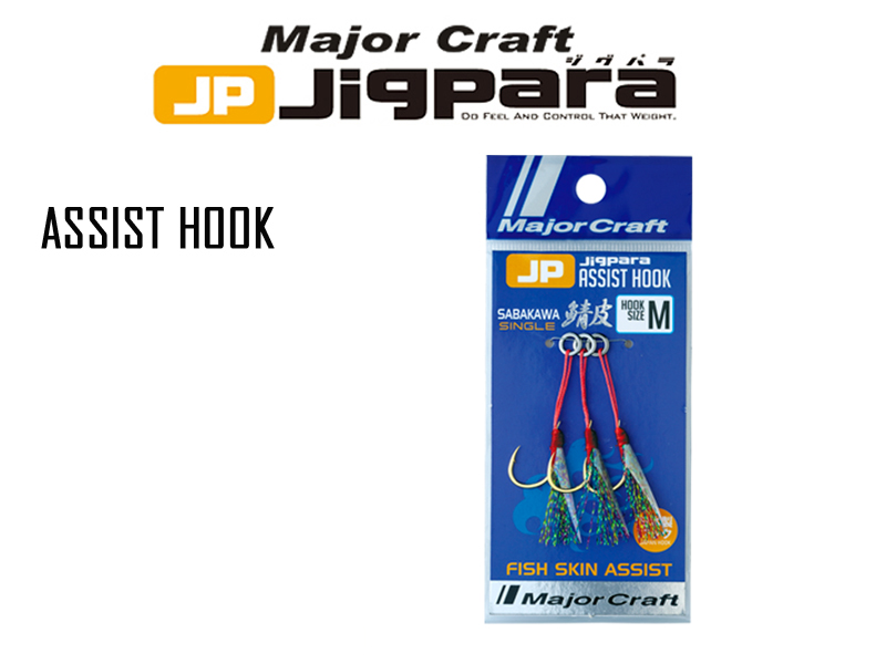 Major Craft Jigpara Assist Hook Sabakawa Single L (Weight: 30-60gr, Pack: 2pcs)