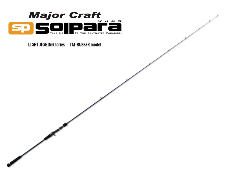 Major Craft Solpara Light Jigging Series Tai Rubber Model SPJ-B66ML/TR (Length: 2.01mt, Lure: MAX 100gr)