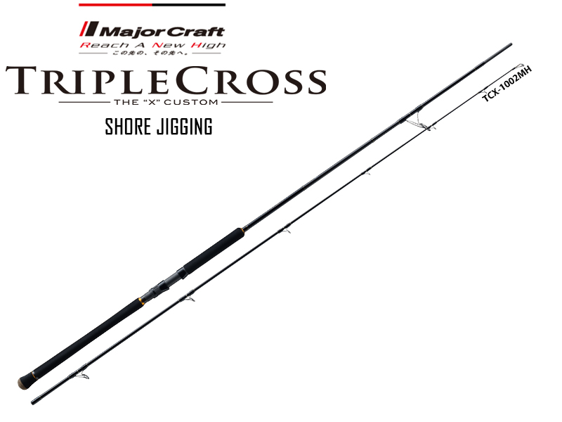 Major Craft Tripple Cross Shore Jigging TCX-1002H (Length: 3.05mt, Lure: 20-80gr)