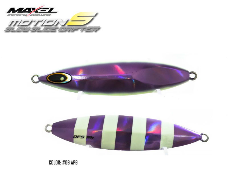 Maxel Dragonfly Jigs Motion S Slow Rider (Length: 133mm, Weight: 180gr, Color: #06 APG)