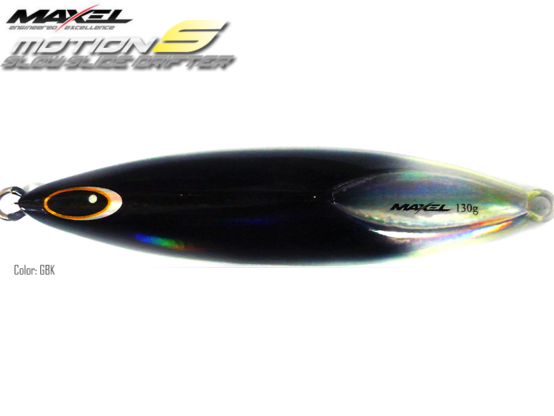 Maxel Dragonfly Jigs Motion S Slow Rider (Length: 120mm, Weight: 130gr, Color: Glow Black)