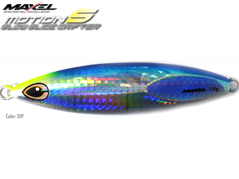 Maxel Dragonfly Jigs Motion S Slow Rider (Length: 120mm, Weight: 130gr, Color: Shinning Yellow)