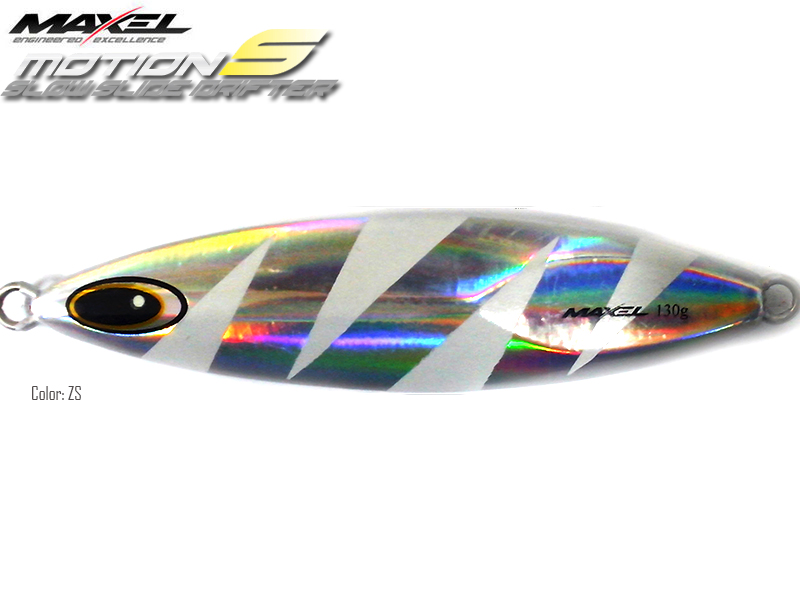 Maxel Dragonfly Jigs Motion S Slow Rider (Length: 120mm, Weight: 130gr, Color: Zebra Shinning)
