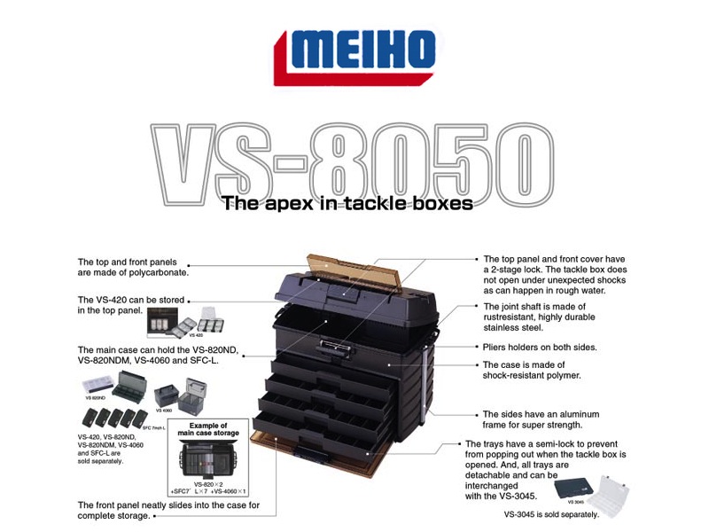 Meiho Versus VS-8050 (542mm x 300mm x 397mm)