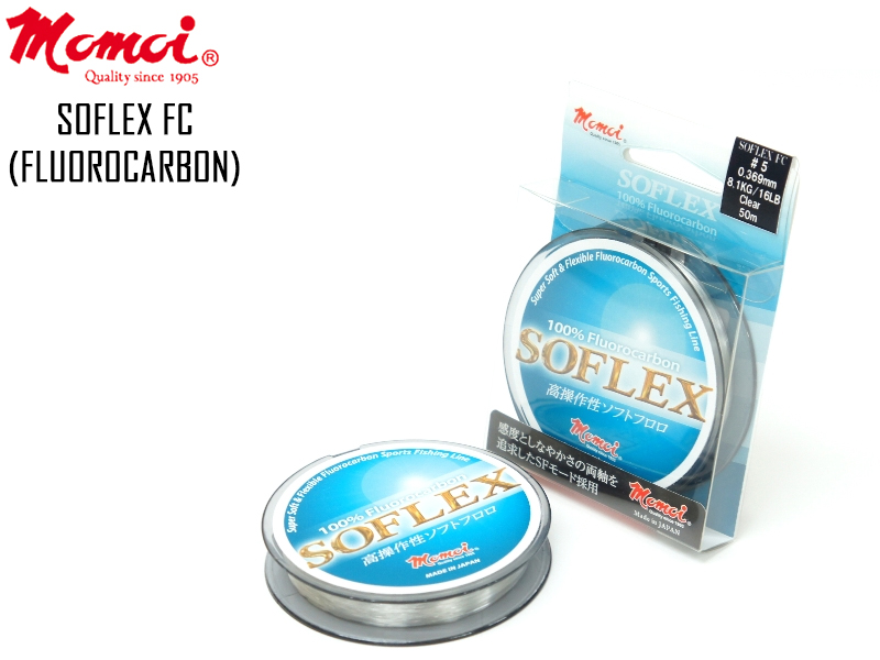 Momoi SOFLEX FC (Length: 50mt, Diameter: 0.128mm, Strength: 1.4kg)