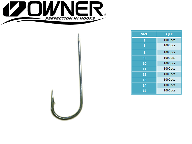 Owner 1100 Long Line Hooks (Size: 12, Qty:1000pcs)