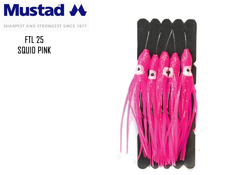 Mustad FTL25 Squid Pink Size: 3/0